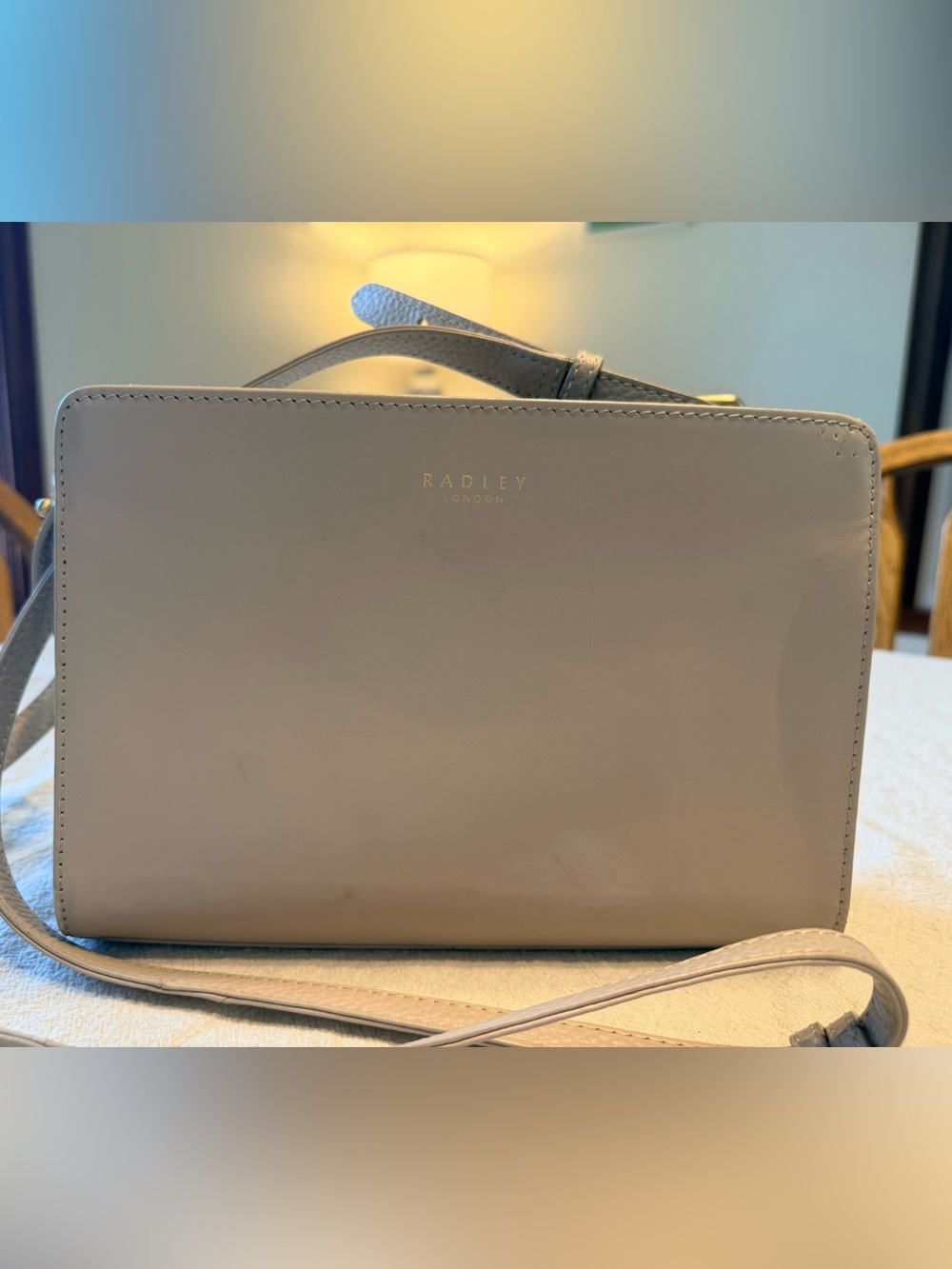 RADLEY LONDON Taupe Leather Crossbody Bag